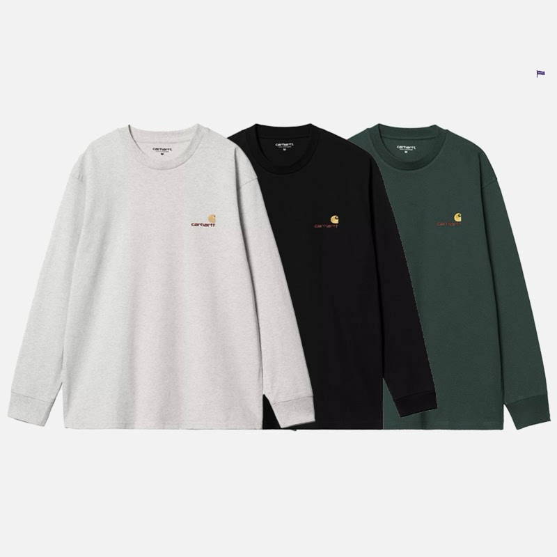 In Stock Carhartt Wip L/S American t Carhartt Gold Label Embroidered Long Sleeve T-Shirt 029955