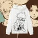 Naruto Sweatshirt Naruto Sasuke Áo khoác có mũ trùm đầu ngoại vi Quần áo mùa thu và mùa đông Quần áo hai chiều Anime nam và nữ - Carton / Hoạt hình liên quan