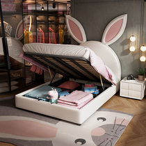 Childrens bed girl princess bed single bed cartoon girl 1 35 meters Nordic girl bedroom Net red bed rabbit bed