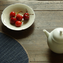 sus daily) Jingdezhen antique petal mouth ice cracked glaze tea tray Cup Cup Cup