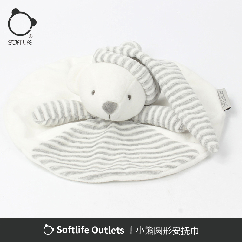 softlife cute bear saliva towel pacifier towel sleep baby on the bed baby pacifier doll can be imported