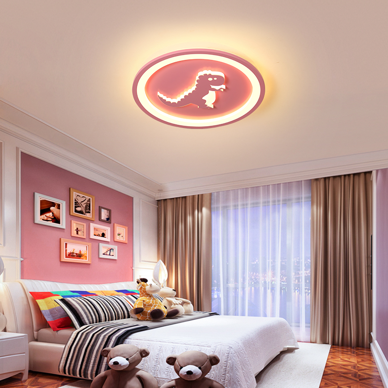 Children's room light Superman kitty airplane dinosaur bedroom lamp minimalist Cartoon Boy Girl LED Ceiling Guard Eye