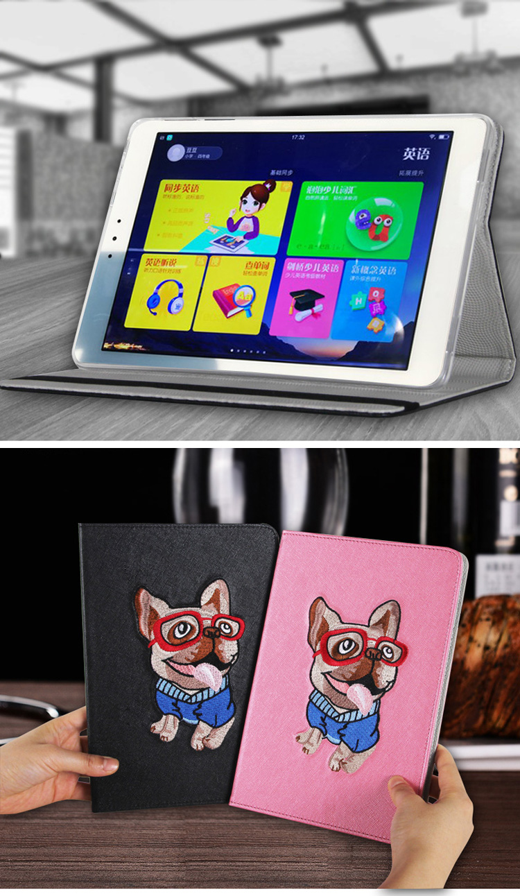 [3D] Thêu Backgammon S2 / S3 / S3PRO bảo vệ H9 H9S H9A H8 / S tablet sinh S1 / S1PRO thêu bao da vỏ - Phụ kiện máy tính bảng ốp ipad 10.2