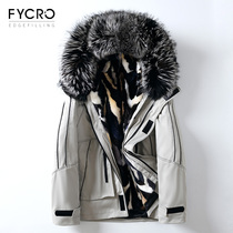 Parker mens mink liner short fur one winter fur collar mens mink coat fur coat