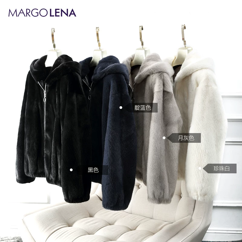 Портного качества бархат лебедь, Short jacket with zipper with hood, европейский стиль
