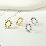 Медная золотая изогнутая серебряная игла, серьги, аксессуар, аксессуары, 14 карат