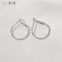 Серьги, серебряная игла, золото и серебро, 20mm