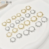 Медные золотые серьги, базовые аксессуары ручной работы, золото 14 карат