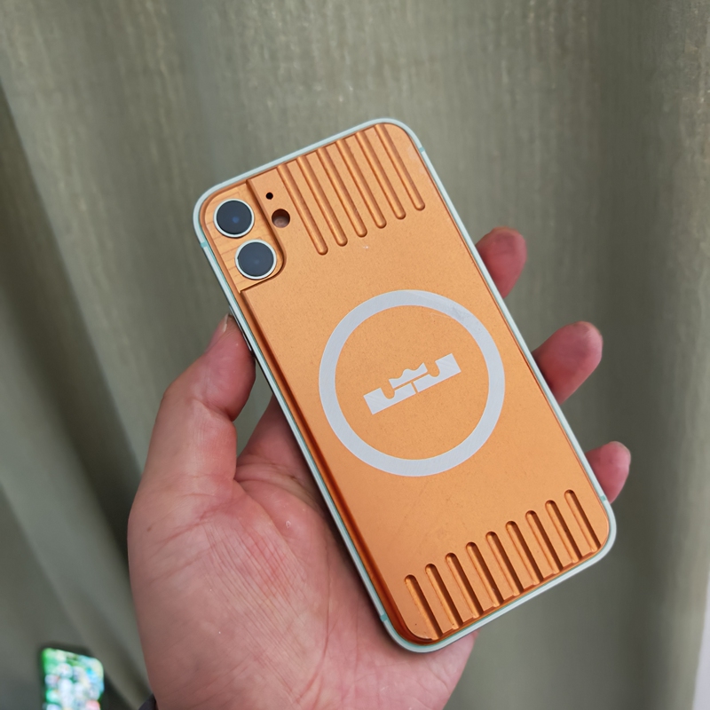 Glass Metal Back Cover iPhone 8 Plus XS Max 11 Pro 12 Pro Max 13 Case Dual Frame Integrated Back Panel Glass Metal Back Cover iPhone 8 Plus XS Max 11 Pro 12 Pro Max 13 Case Dual Frame Integrated Back Panel