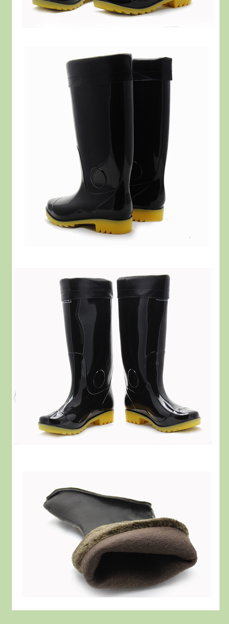 Chaussures - bottes caoutchouc homme pour hiver - semelle tendon - Ref 963236 Image 7