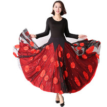Autumn and winter modern dance dress competition dress new national standard ballroom dance Tango Waltz slim performance suit