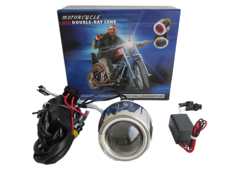 Yellow River HEV Magician 250 Đèn pha Off-Road Xe máy Xenon Light Angel Eye Devil Eye Lens hội 	đèn pha led xe máy 40w	