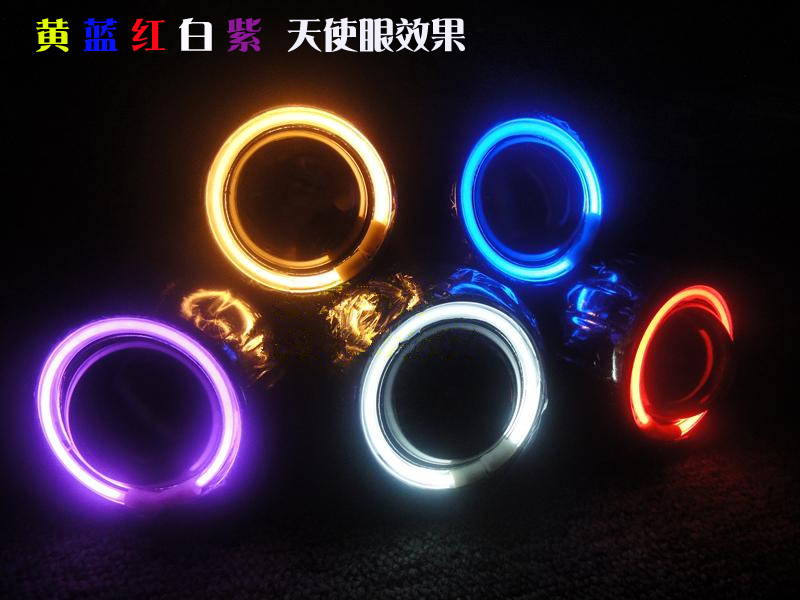 Đèn pha mới Yamaha Yamaha BWSR BWSR125 Xenon Angel Eye Devil Eye Driving Light Lens hội - Đèn HID xe máy đèn led xe máy air blade 125