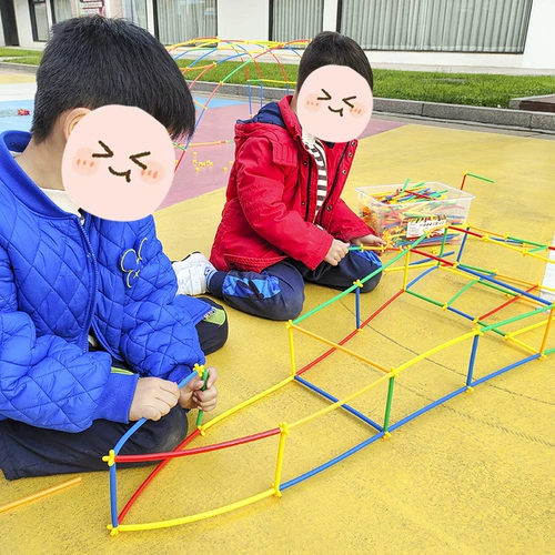 Трубочка, конструктор для детского сада, настольная игра, учебные пособия, подходит для подростков