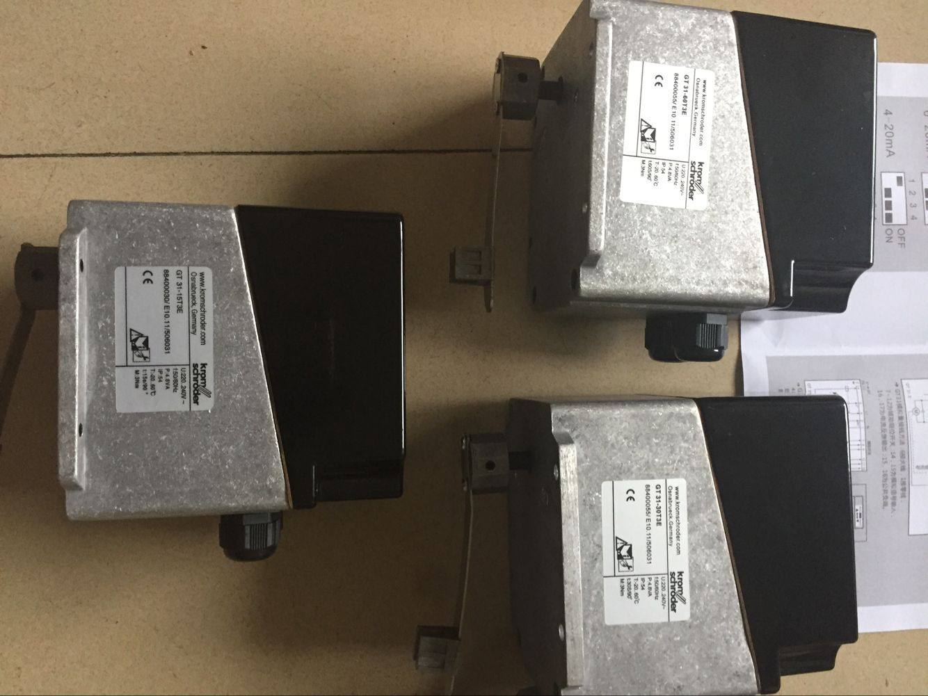 Electric actuator GT31-60T3E GT31-30T3E GT31-15T3E GT31-05T3E