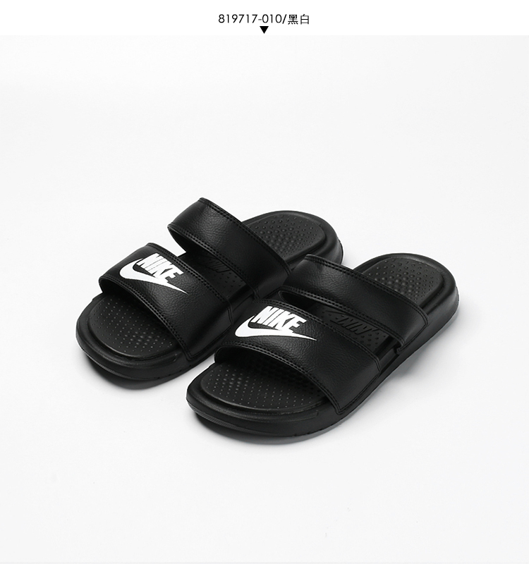 Nike Nike Benassi đôi ninja đen và trắng đôi quai thể thao và dép giải trí 819717-010-100 dép