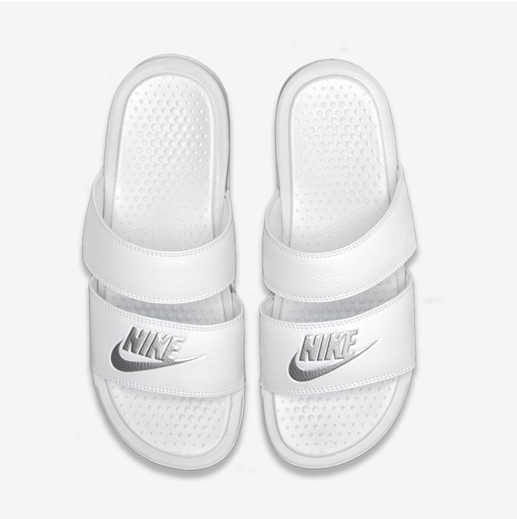 Nike Nike Benassi đôi ninja đen và trắng đôi quai thể thao và dép giải trí 819717-010-100 dép