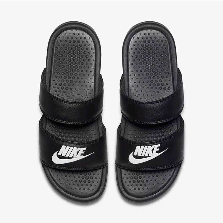 Giày thể thao nam và nữ Nike Nike Benassi JDI màu đen và trắng đôi giày đi biển đi dép 818736-011 dép adidas alphabounce