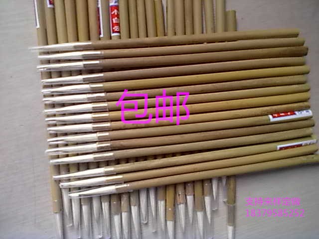 Industrial Paint Finish Paint Pen Paint Pen Paint Pen Cheap Bamboo Stem Hook Thread Brush large small and medium size brush-Taobao