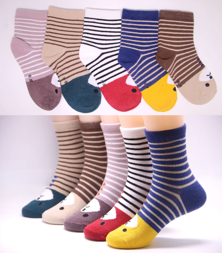 Tất trẻ em, bé trai, vớ cotton, bé gái, trẻ em, 3-5-7-9-10 tuổi, tất 12 trẻ em, 15 bông mùa xuân, mùa thu và mùa đông tất bé trai 6 tuổi