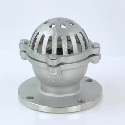 H42W-16P stainless steel flange base valve flange bottom valve water pump bottom valve DN50 DN65 DN80 DN100