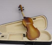 Popularization of bright white matt Violin children adult beginners practice violin full instrument special sale