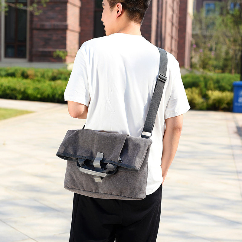 Single shoulder bag men's multifunctional casual sails bag bag 2019 new minimalist fashion men's bag large capacity diagonal satchel bag