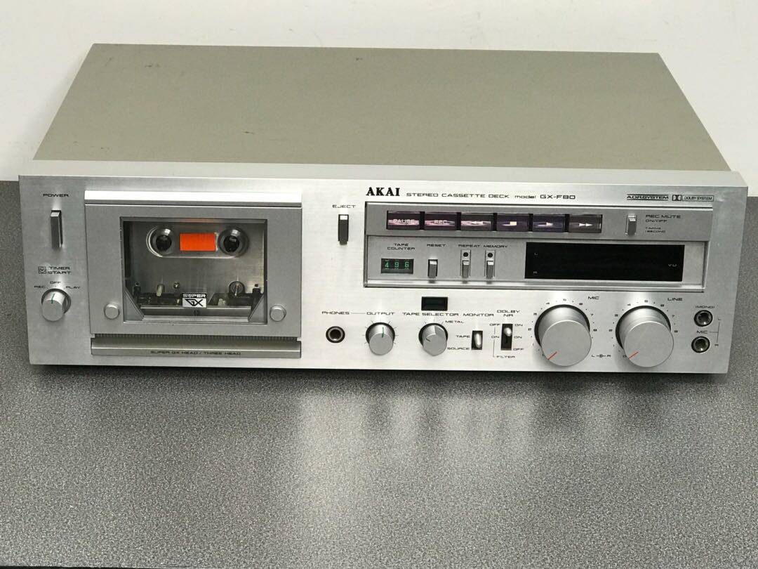 AKAI Yajia GX-F80 Three magnetic hair clip holder cassette tape intercalation machine never wear quartz magnetic head original clothes import
