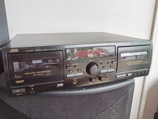 JVC Jiewei Shi TD-W354 dual-card tape recorder deck movement three-motor motor design 9 new or so