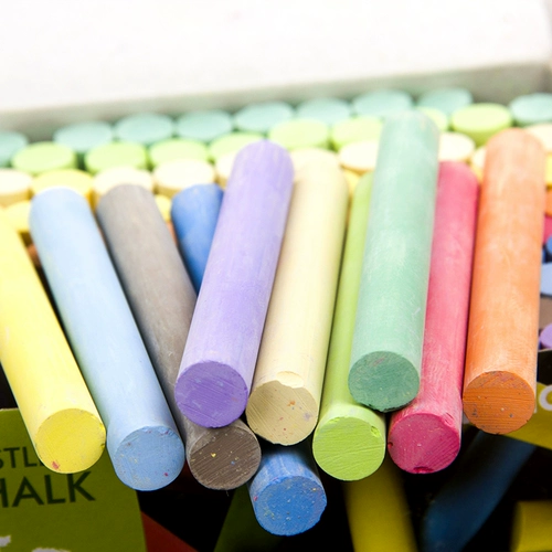 Желтый детский мел без пыли, доска, цветные карандаши для рисования, 100 шт, 10 шт