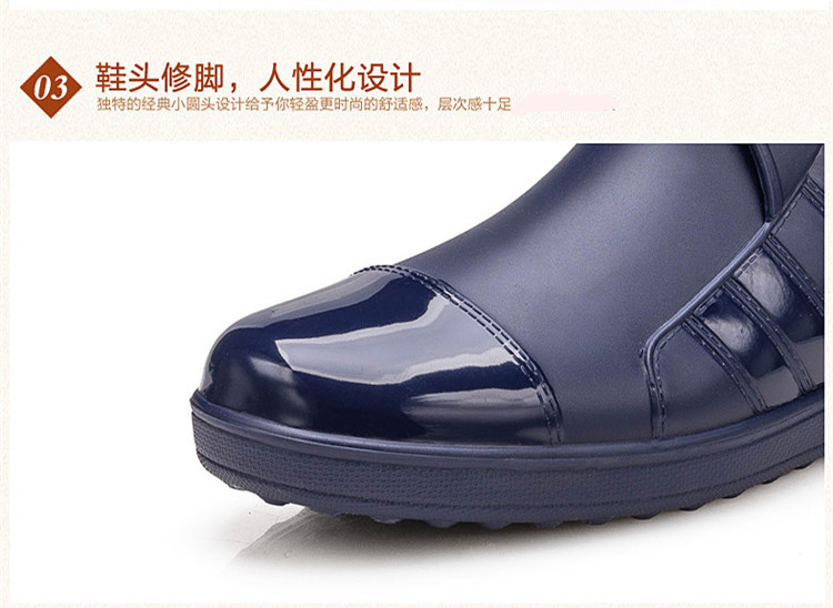 Giày đi mưa đặc biệt cho nam cộng với giày cao su nhung dép đi mưa nam