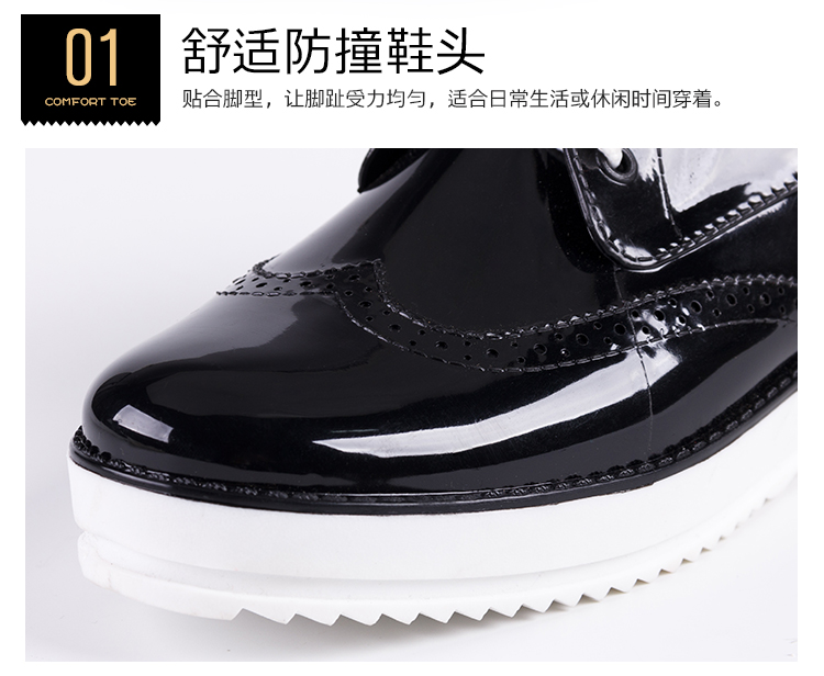 Giày đế xuồng đế xuồng mới 4CM Giày nữ đi giày nước sinh viên không thấm nước giày chống trượt thời trang giày nhựa cao cấp