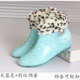 Giày đi mưa thời trang cao cấp của phụ nữ Hàn Quốc Miễn phí vận chuyển giày đi mưa chống mòn giày đi mưa mùa thu và mùa đông mẫu giày nước ống ngắn cộng với khu vườn nhung - Rainshoes