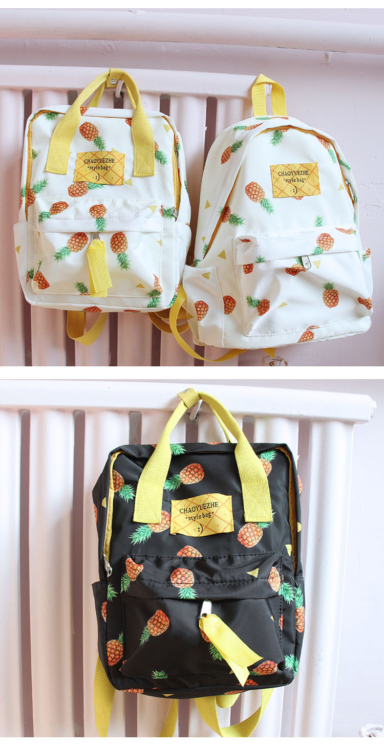 Hàn quốc phiên bản của chic Harajuku phong cách ba lô xách tay mềm chị gái đầy dứa không thấm nước học sinh trung học ba lô túi vascara balo
