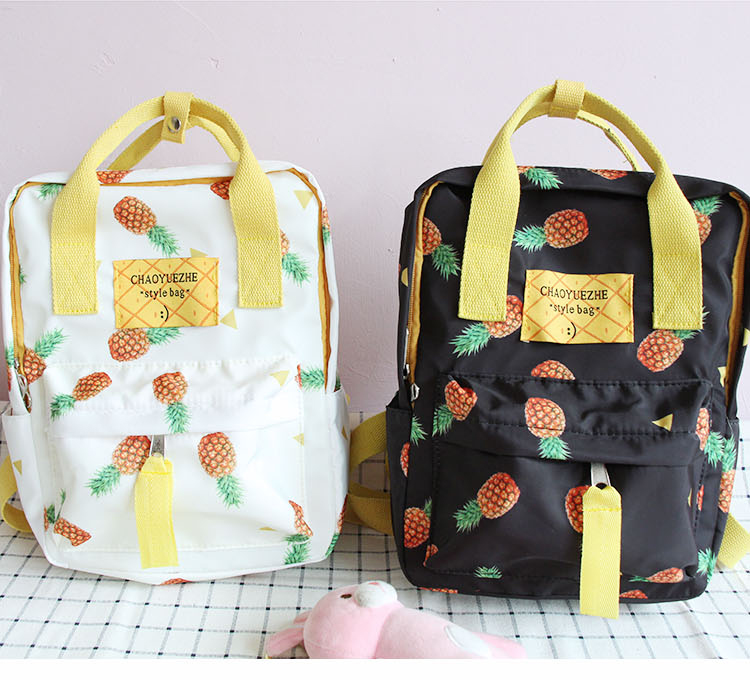 Hàn quốc phiên bản của chic Harajuku phong cách ba lô xách tay mềm chị gái đầy dứa không thấm nước học sinh trung học ba lô túi vascara balo