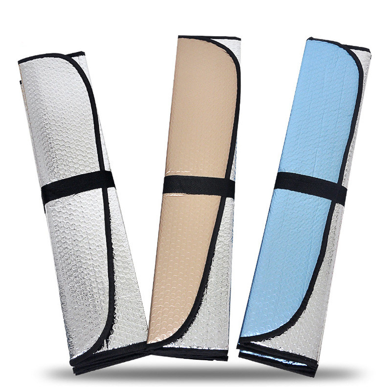Car suction cup type royal blue new sunshade shield car with sunscreen heat insulation curtain reflective shading pad car in general