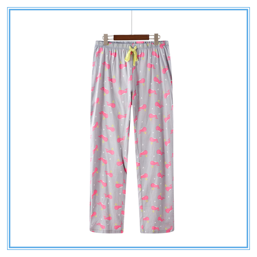 Pajama quần của phụ nữ quần cotton phần mỏng mùa hè thường nhà kích thước lớn ban nhạc đàn hồi chất béo mm mới hoang dã quần