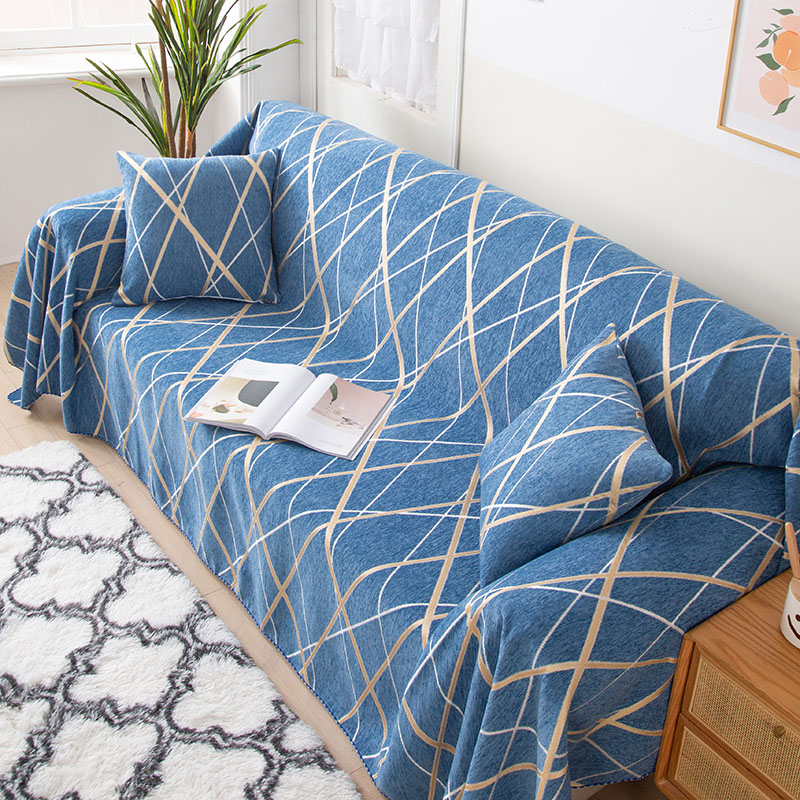 Nordic Mighty Sofa cover Seasons Universal Full Cover Backrest Towels Brief Modern Snowier Universal Sofa Cloth Hood