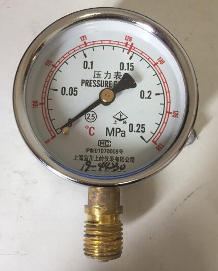 上海宜川新标准压力表0-0.25MPa三申手提式压力蒸汽灭菌器配件