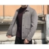 Áo khoác len cashmere hai mặt mùa đông 2018 Áo khoác nam phiên bản Hàn Quốc của xu hướng áo khoác len nam ngắn tay áo ấm nam Áo len