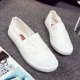 Giày trắng nhỏ nữ giày vải mùa hè Sinh viên Hàn Quốc hoang dã Harajuku ulzzang giày lười một chân
