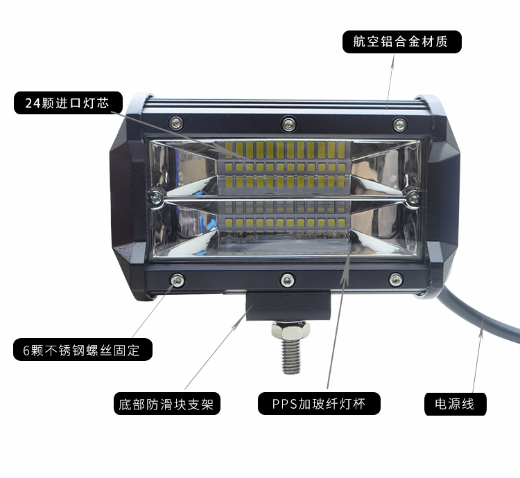Đèn pha xe máy bên ngoài led siêu sáng ánh sáng sửa đổi đèn chống nước đèn điện pin pin xe đường đèn led h4 xe máy