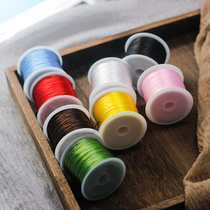 World Zhenbao flat elastic rubber band Beaded Jomon play Buddha beads hand string bracelet DIY crystal line