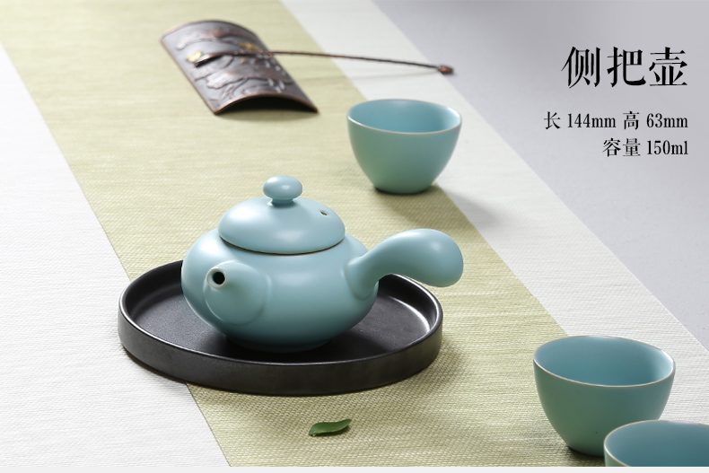 Your up ceramic teapot large kung fu tea set household retro celadon single teapot small open piece of ice to crack the porcelain