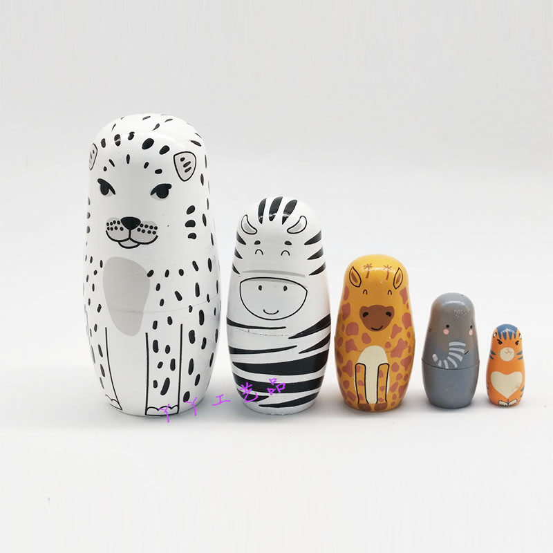 Five Floors Leopard Russian Jacket Birthday Gift Wooden Craft Gift Valentine's Day Gift Home Swing Accessories