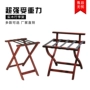 Nội thất khách sạn gỗ rắn hành lý giá khách sạn phòng ngủ quần áo giá nhà gấp phòng khách sàn giá tủ để quần áo