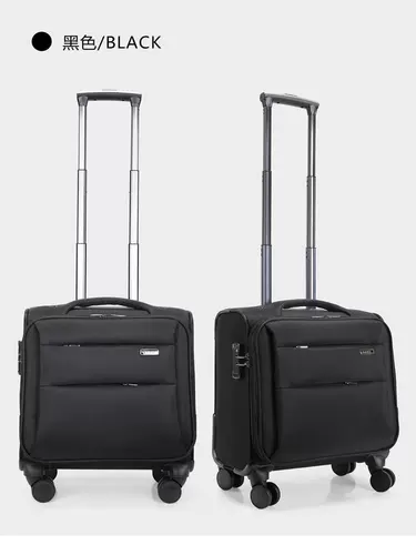 Тележка для путешествий, чемодан подходит для мужчин и женщин, 16 дюймов, ткань оксфорд, 14 дюймов