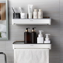 Punch-free toilet rack bathroom towel rack wall-mounted toilet toilet rack