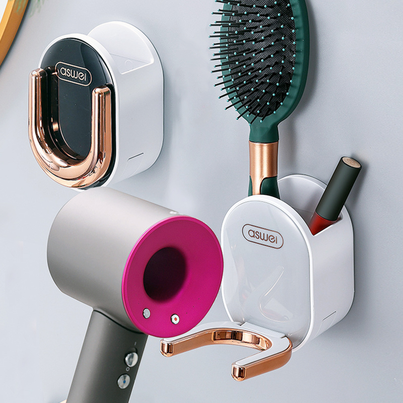 Hair Dryer Shelve-free Dressing Room Wall-mounted Hair Dryer Bracket Bathroom Hair Dryer Shelf deck Dyson