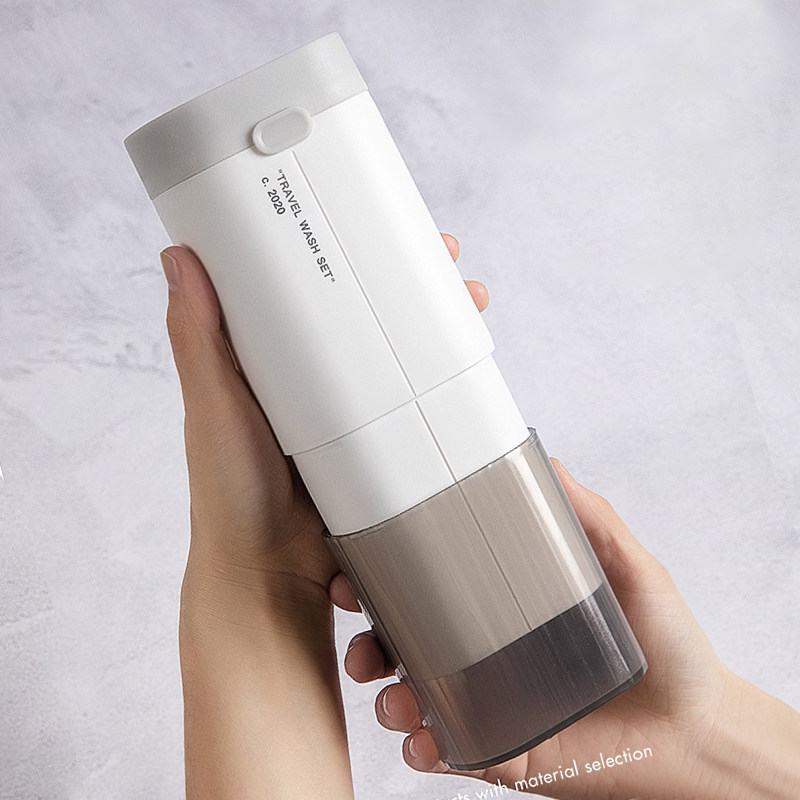 Travel toothbrush storage box portable multi-functional wash cup brushing cup travel toothpaste tooth cylinder mouthwash cup set